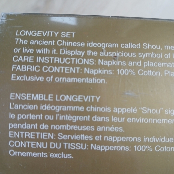 Pier One Asian Napkin Dinning Place Mat Chopsticks Set of 4 - Picture 9 of 12